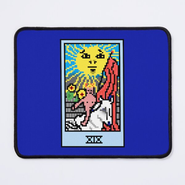 Item preview, Wait, is this pixel art tarot? Blue - Major Arcana 'The Sun' (Design for T-shirt, stickers and other accessories) designed and sold by Pixel Waite.
