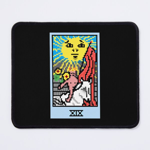 Item preview, Wait, is this pixel art tarot? Black - Major Arcana 'The Sun' (Design for T-shirt, stickers and other accessories) designed and sold by Pixel Waite.