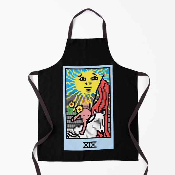 Item preview, Wait, is this pixel art tarot? Black - Major Arcana 'The Sun' (Design for T-shirt, stickers and other accessories) designed and sold by Pixel Waite.