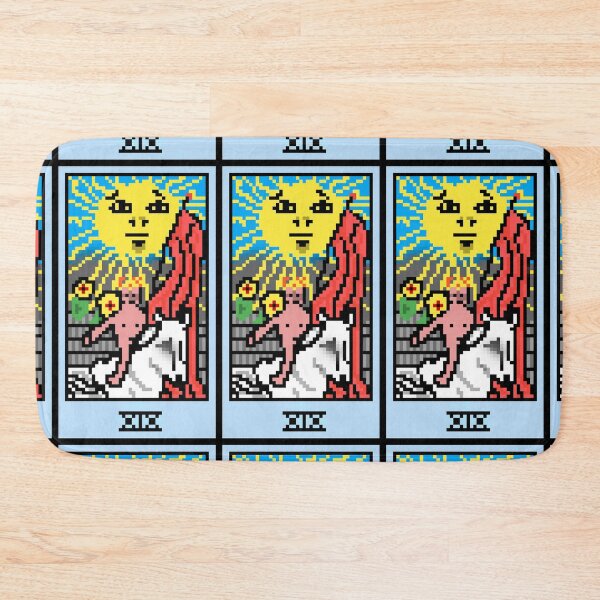 Item preview, Wait, is this pixel art tarot? Black - Major Arcana 'The Sun' (Design for T-shirt, stickers and other accessories) designed and sold by Pixel Waite.