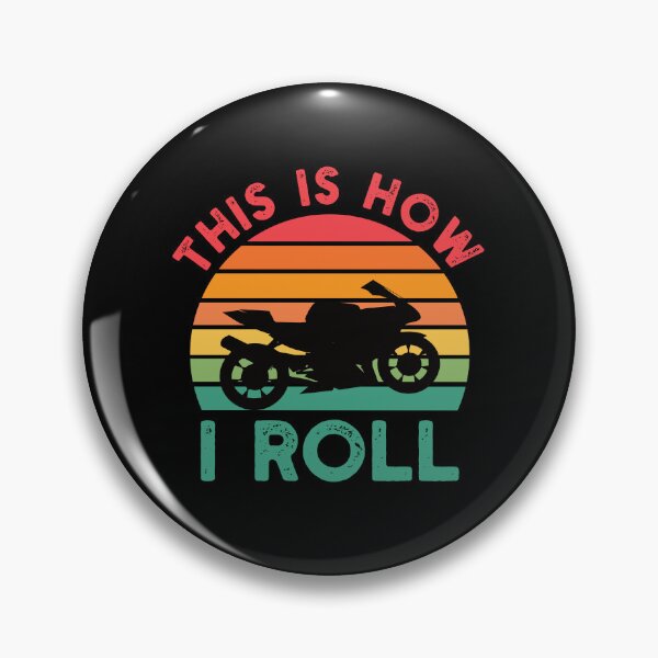 Item preview, Funny Biker Gift: This Is How I Roll Bike Retro Vintage - Biking Motorcycle Bike Lover designed and sold by Adexyl.