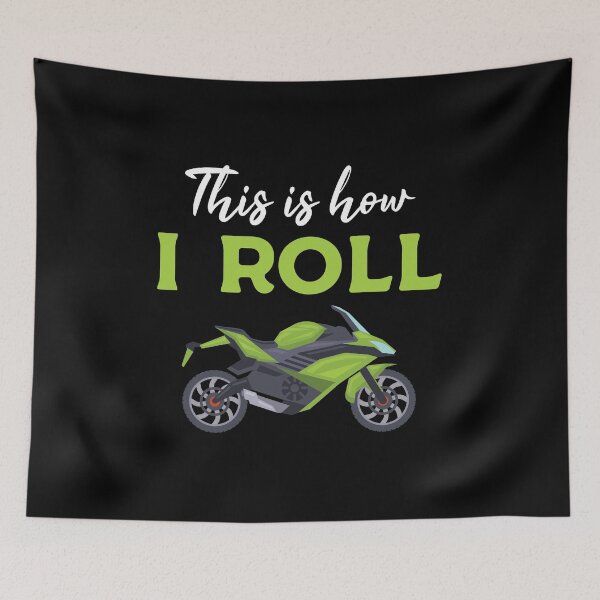 Item preview, Funny Biker Gift: This Is How I Roll Motorcycle Vintage - Biking Bike Lover designed and sold by Adexyl.