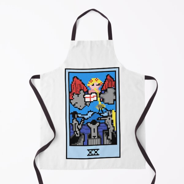 Item preview, Wait, is this pixel art tarot? White - Major Arcana 'Judgement' (Design for T-shirt, stickers and other accessories) designed and sold by Pixel Waite.