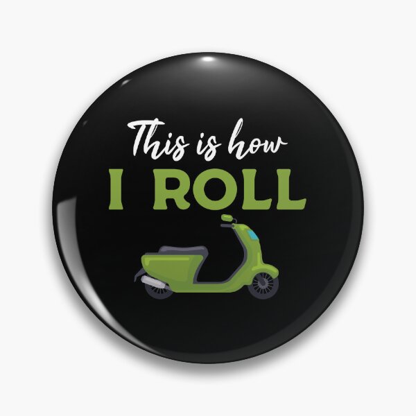 Item preview, Funny Scooter Gift: This Is How I Roll Scooter Vintage - Bike Biker Scooter Lover designed and sold by Adexyl.