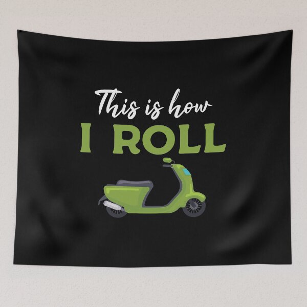 Item preview, Funny Scooter Gift: This Is How I Roll Scooter Vintage - Bike Biker Scooter Lover designed and sold by Adexyl.