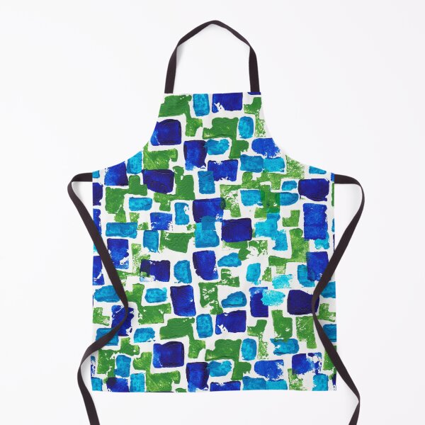 Item preview, Geometric acrylic mix media cube stamps on white seamless pattern designed and sold by AleFairyland.