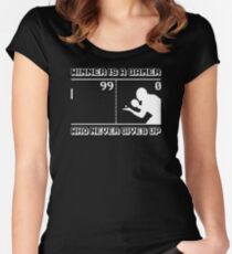 PONG MOTIVATION Women's Fitted Scoop T-Shirt