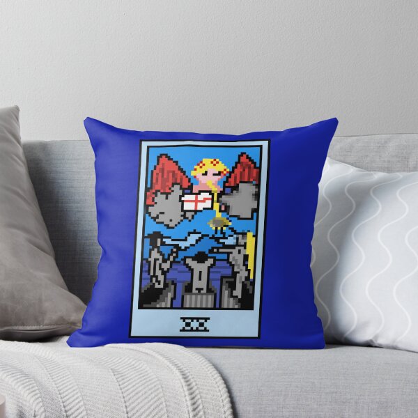 Item preview, Wait, is this pixel art tarot? Blue  - Major Arcana 'Judgement' (Design for T-shirt, stickers and other accessories) designed and sold by Pixel Waite.