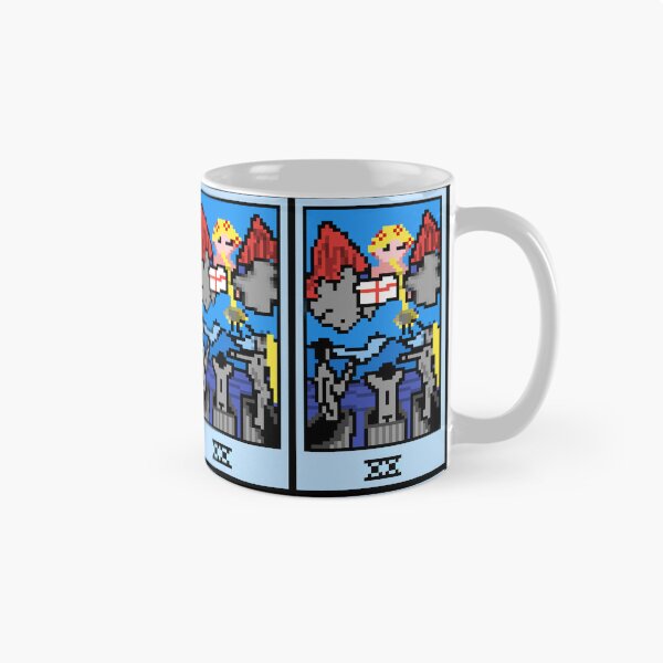 Item preview, Wait, is this pixel art tarot? Blue  - Major Arcana 'Judgement' (Design for T-shirt, stickers and other accessories) designed and sold by Pixel Waite.