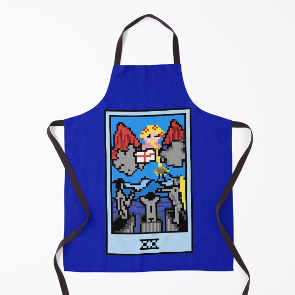 Item preview, Wait, is this pixel art tarot? Blue - Major Arcana 'Judgement' (Design for T-shirt, stickers and other accessories) designed and sold by Pixel Waite.