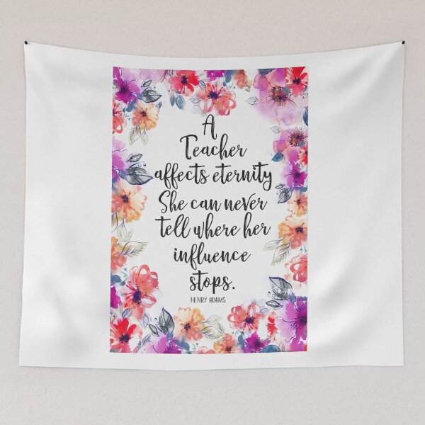 Item preview, A Teacher Affects Eternity She Can Tell Never Print designed and sold by UweSchroeder.