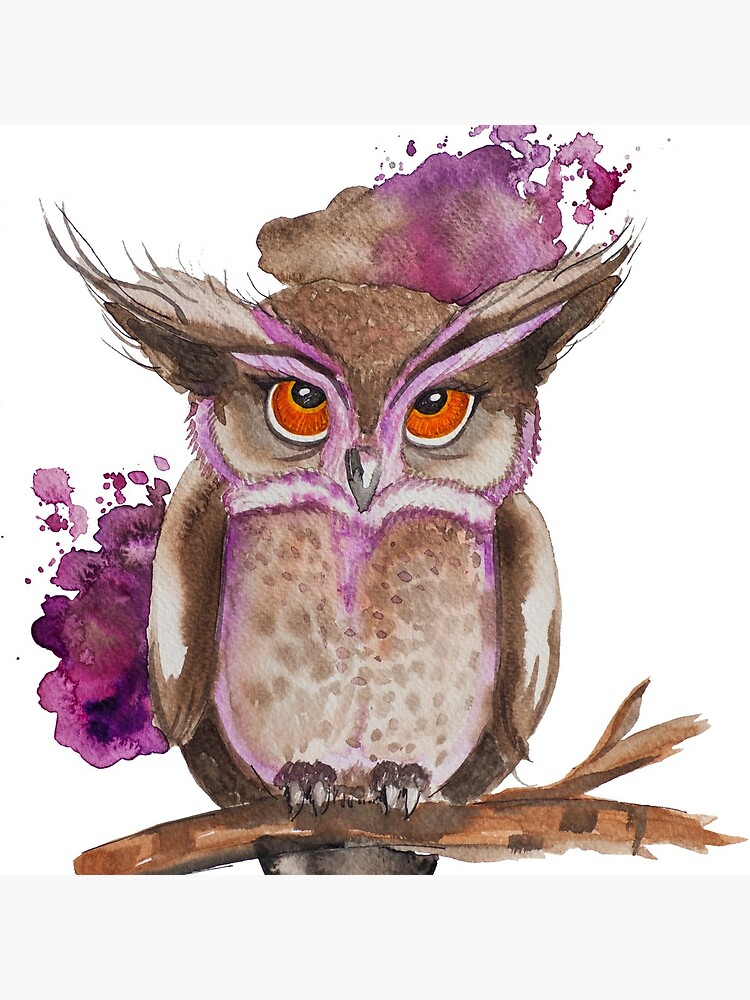 Hibou the Owl - CesPtitsPigments by Cesptitspigment