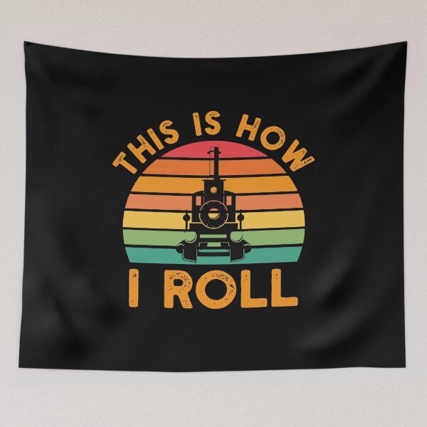 Item preview, Funny Train Driver Gift: This Is How I Roll Train Vintage - Locomotive Train Engineer Travel Lover designed and sold by Adexyl.