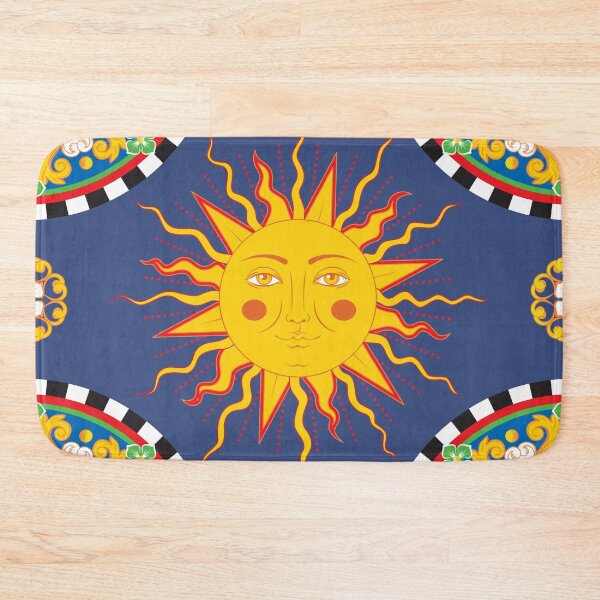Item preview, "Bring Mediterranean Charm to Your Home: The Stunning Sicilian Baroque Maiolica with Sun" designed and sold by nouveaudecor.