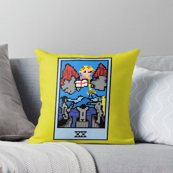 Item preview, Wait, is this pixel art tarot? Yellow - Major Arcana 'Judgement' (Design for T-shirt, stickers and other accessories) designed and sold by Pixel Waite.