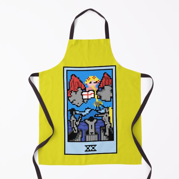 Item preview, Wait, is this pixel art tarot? Yellow - Major Arcana 'Judgement' (Design for T-shirt, stickers and other accessories) designed and sold by Pixel Waite.