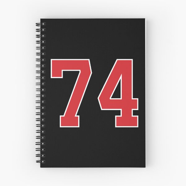 Item preview, Sports Number 74, red black color lucky sport seventy four designed and sold by ArtIsParty.