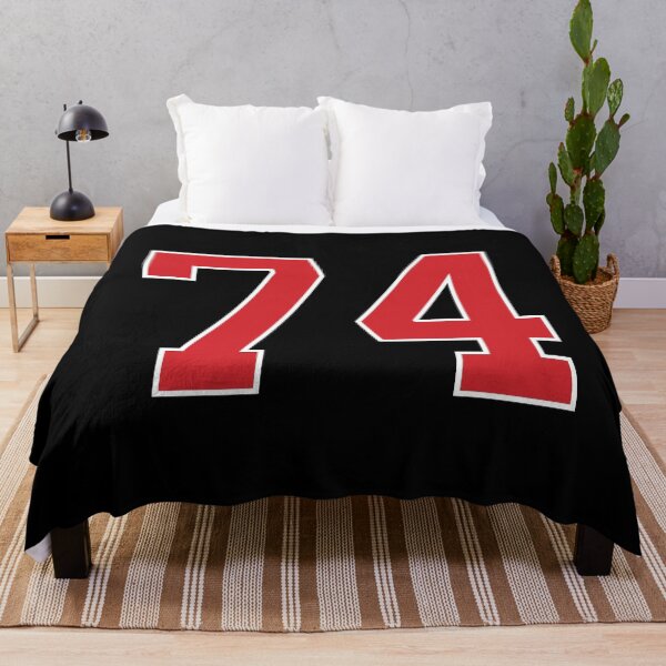 Item preview, Sports Number 74, red black color lucky sport seventy four designed and sold by ArtIsParty.