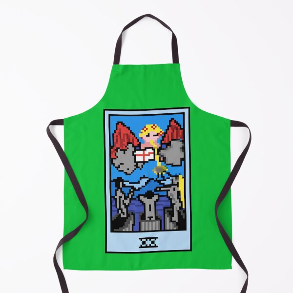 Item preview, Wait, is this pixel art tarot? Green - Major Arcana 'Judgement' (Design for T-shirt, stickers and other accessories) designed and sold by Pixel Waite.