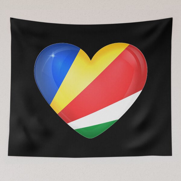 Item preview, My heart is in Seychelles, Love Seychelles. designed and sold by ArtIsParty.