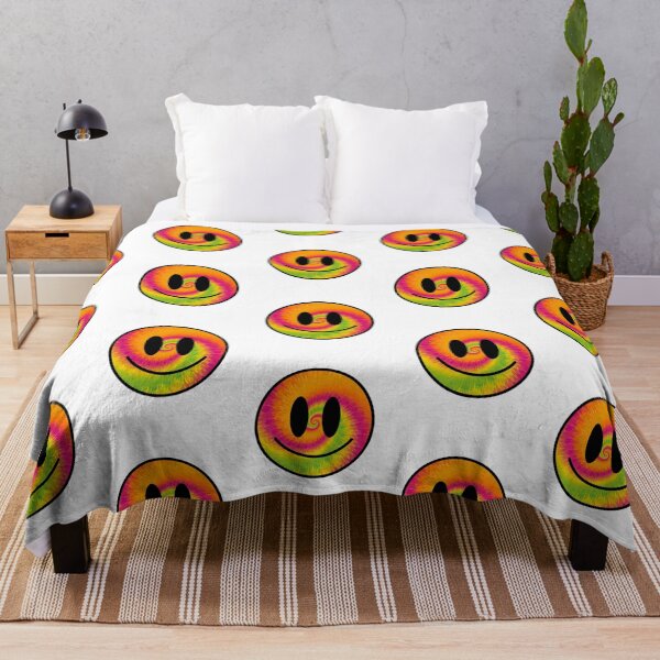 Item preview, hippy trippy tiedye colorful emoji designed and sold by Beeroclock.