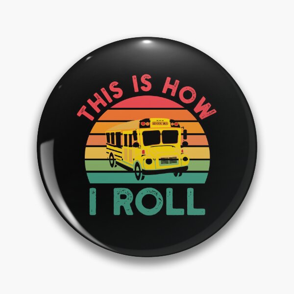 Item preview, Funny School Bus Driver Gift: This Is How I Roll Bus Driver Retro Vintage - School Bus Lover designed and sold by Adexyl.