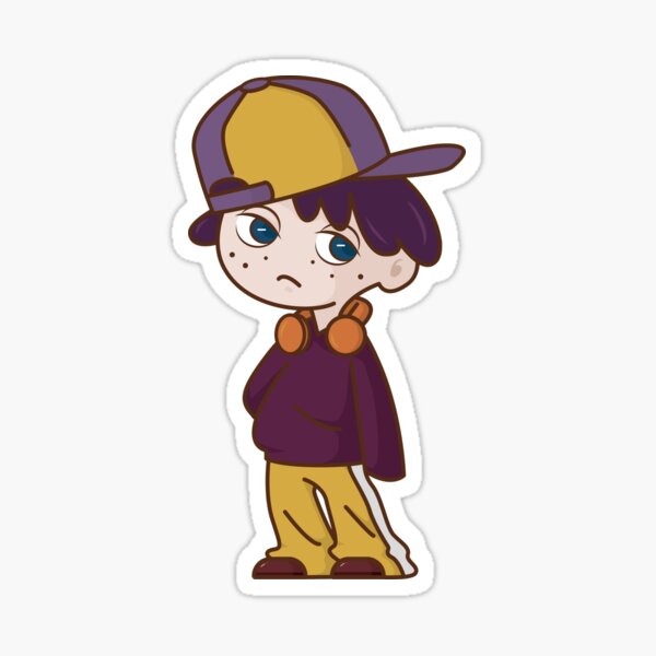 Little Boy with Hat Sticker