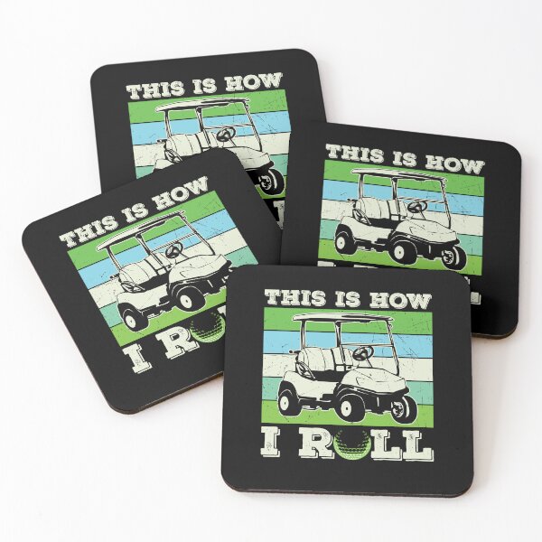 Item preview, Funny Golfer Gift: This Is How I Roll Golf Cart Retro Vintage - Golfing Golf Lover designed and sold by Adexyl.