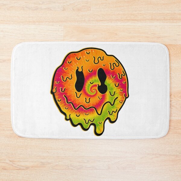 Item preview, Tiedye trippy melting smile emoji designed and sold by Beeroclock.