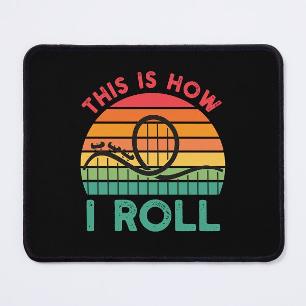 Item preview, Funny Rollercoaster Gift: This Is How I Roll Rollercoaster Retro Vintage - Roller coaster Amusement Lover designed and sold by Adexyl.