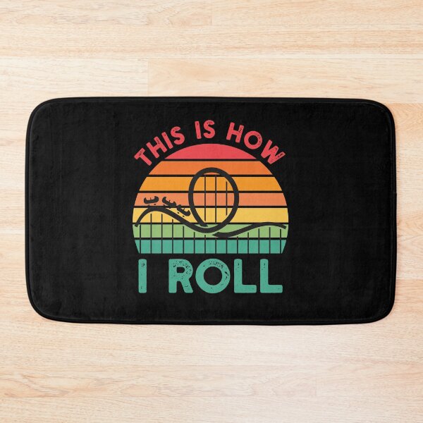 Item preview, Funny Rollercoaster Gift: This Is How I Roll Rollercoaster Retro Vintage - Roller coaster Amusement Lover designed and sold by Adexyl.