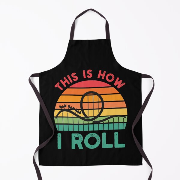 Item preview, Funny Rollercoaster Gift: This Is How I Roll Rollercoaster Retro Vintage - Roller coaster Amusement Lover designed and sold by Adexyl.