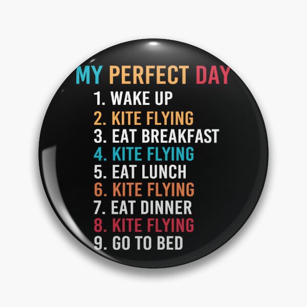 Item preview, My Perfect Day Kite Flying Lover Gift designed and sold by Luna1Shop.