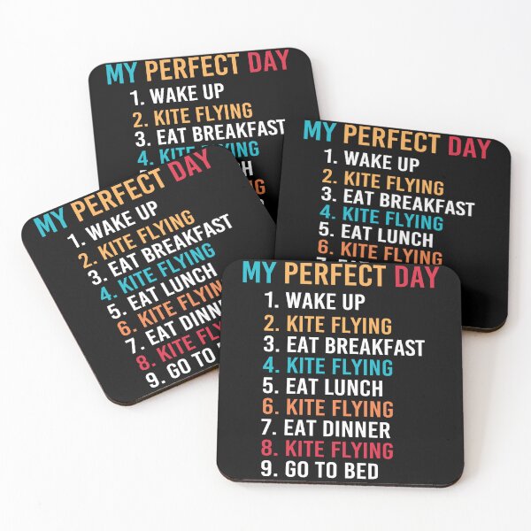 Item preview, My Perfect Day Kite Flying Lover Gift designed and sold by Luna1Shop.