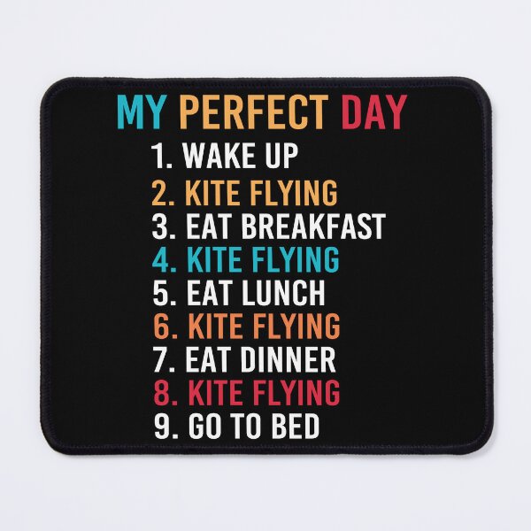Item preview, My Perfect Day Kite Flying Lover Gift designed and sold by Luna1Shop.