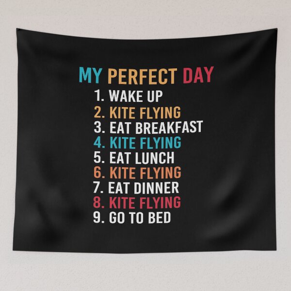 Item preview, My Perfect Day Kite Flying Lover Gift designed and sold by Luna1Shop.