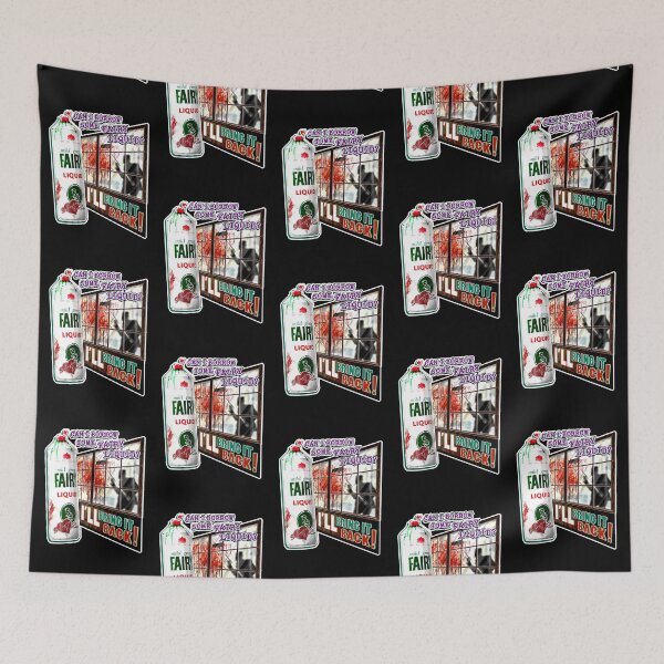 Item preview, CAN I BORROW SOME FAIRY LIQUID? I’LL BRING IT BACK! - Ralph Jolly mops the blood - Mr Jolly Lives Next Door Inspired designed and sold by RetroTeeStudio.