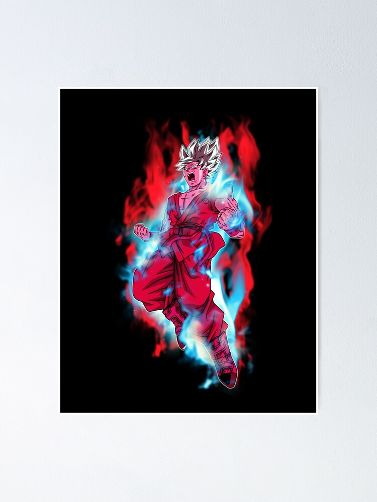 Dragon Ball Super Poster Goku SSJ Blue Kaioken Collage 12in x 18in