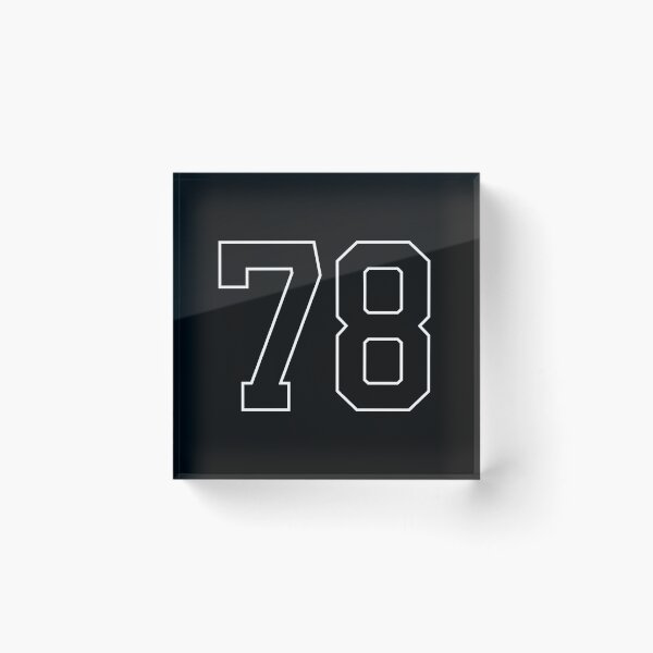 Item preview, Black Number 78 lucky sports jersey seventy eight designed and sold by HeavyStyle.