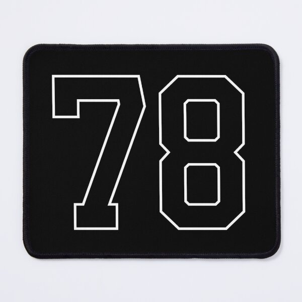 Item preview, Black Number 78 lucky sports jersey seventy eight designed and sold by HeavyStyle.