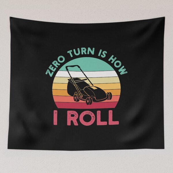 Item preview, Funny Lawnmower Gift: Zero Turn Is How I Roll Retro Vintage - Mower Lawnmower Lover designed and sold by Adexyl.