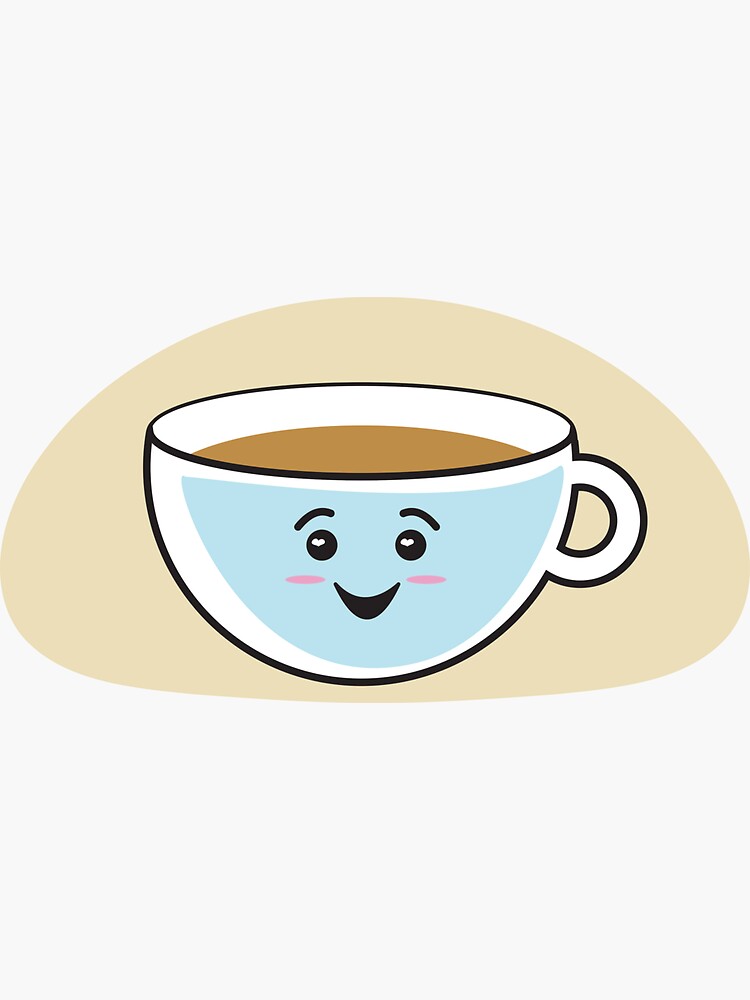 "Cute teacup" Sticker for Sale by PezPandaDesigns Redbubble