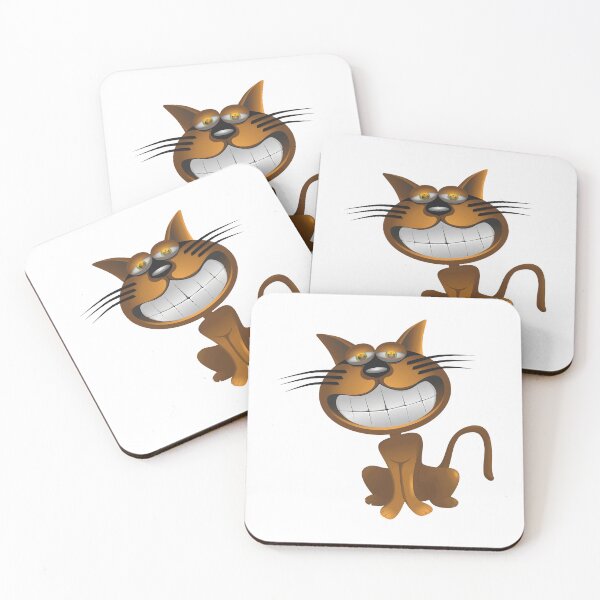 Item preview, Smiling cat funny drawing of a smiling cat, cartoon cute and funny designed and sold by eventdesign77.