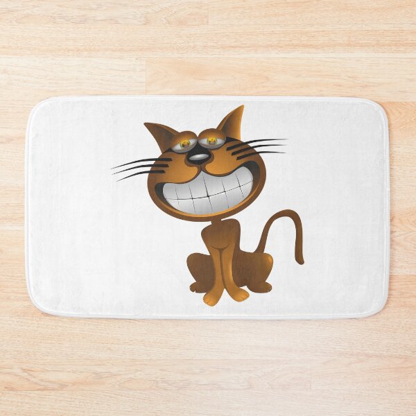 Item preview, Smiling cat funny drawing of a smiling cat, cartoon cute and funny designed and sold by eventdesign77.