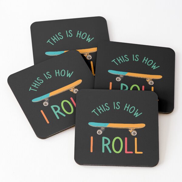 Item preview, Funny Skateboarder Gift: This Is How I Roll Skateboard Retro Vintage - Skater Skateboarding Lover designed and sold by Adexyl.