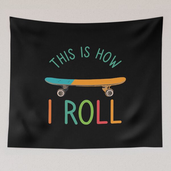 Item preview, Funny Skateboarder Gift: This Is How I Roll Skateboard Retro Vintage - Skater Skateboarding Lover designed and sold by Adexyl.