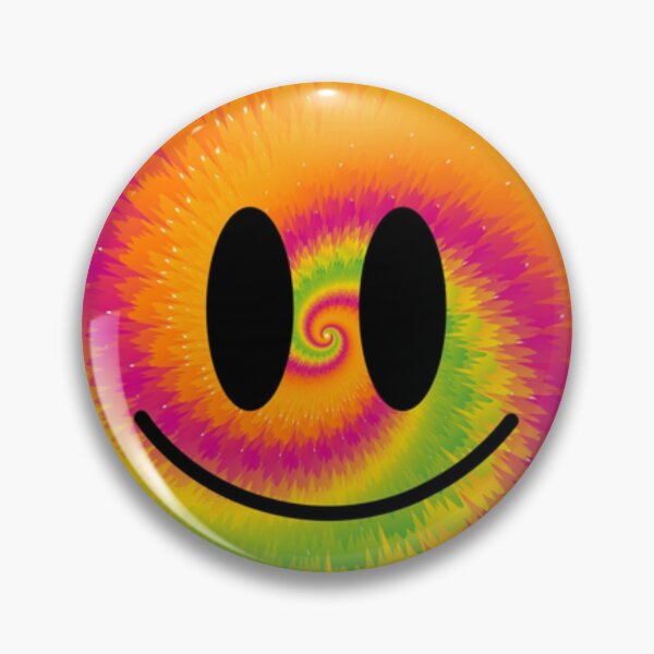 Item preview, hippy trippy tiedye colorful emoji designed and sold by Beeroclock.