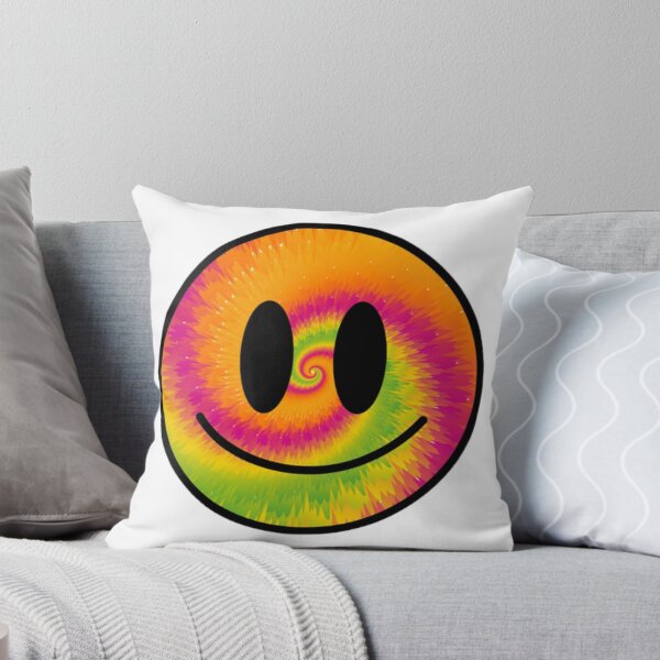 Item preview, hippy trippy tiedye colorful emoji designed and sold by Beeroclock.