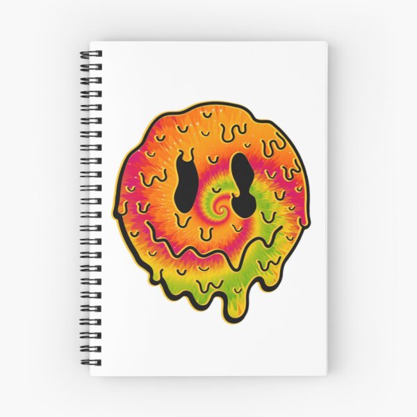 Item preview, Tiedye trippy melting smile emoji designed and sold by Beeroclock.