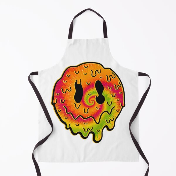Item preview, Tiedye trippy melting smile emoji designed and sold by Beeroclock.